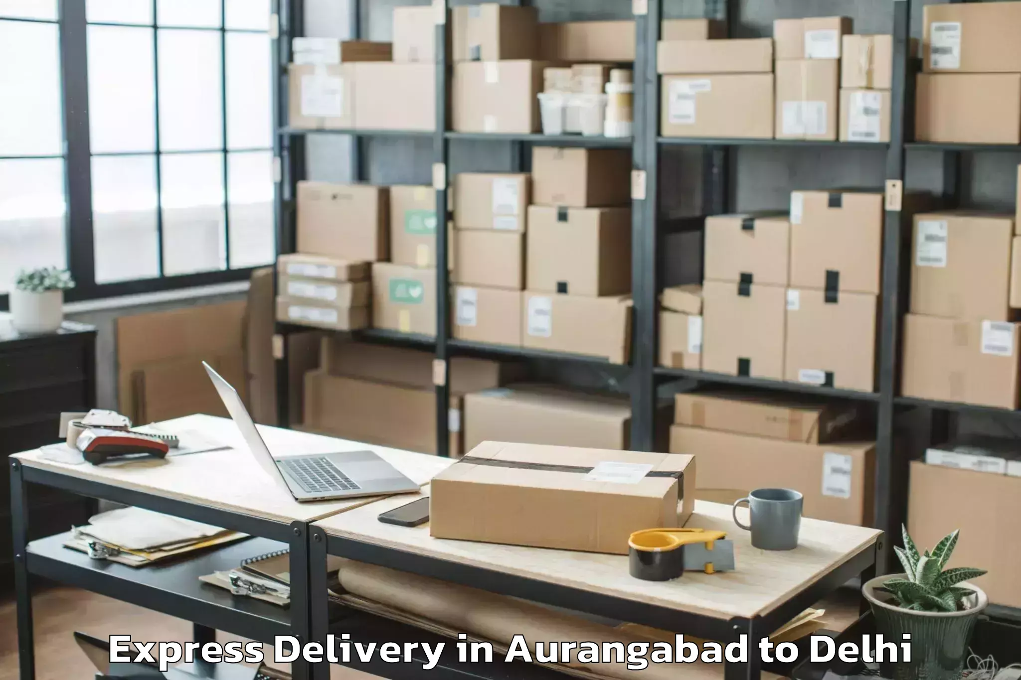 Professional Aurangabad to Parsvnath Mall Akshardham Express Delivery